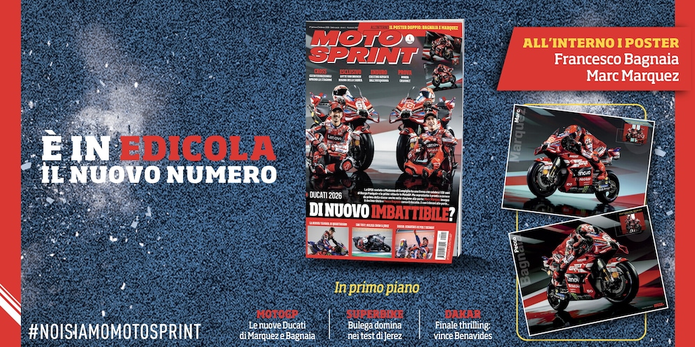 Non perdere Motosprint n.4: il poster della nuova Ducati MotoGP