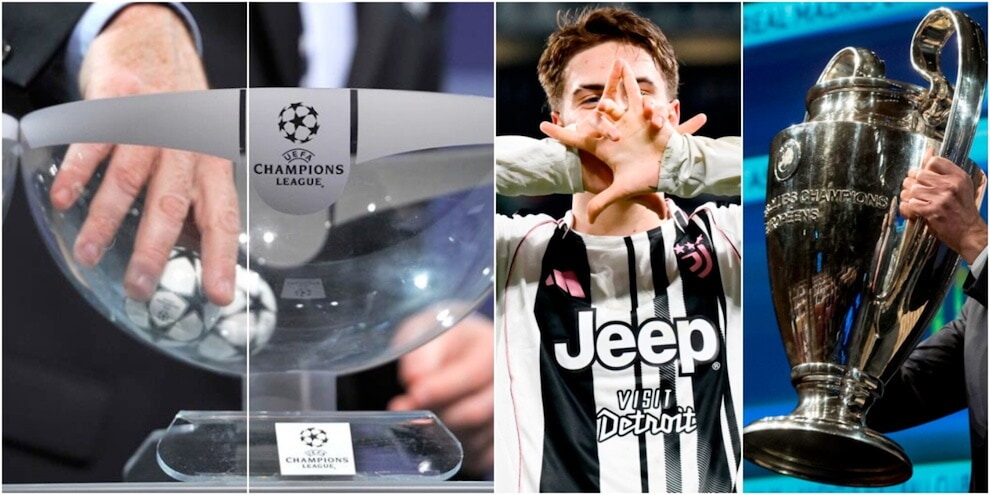 Sorteggio Champions Juve, l’avversaria playoff. L’Inter nel gelo, Atalanta con il Dortmund