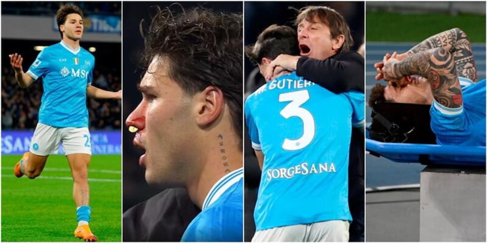 Napoli-Fiorentina 2-1: Conte a +4 sulla Juve. Lacrime Di Lorenzo, Vergara gol e sangue
