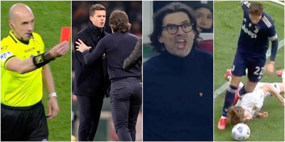 Atalanta-Juve a Fabbri, quello del doppio rosso a Motta-Vanoli. Al Var chi negò un rigore solare