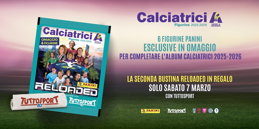 Calciatrici 2025-2026: sabato 7 marzo in edicola l’ultima bustina Reloaded