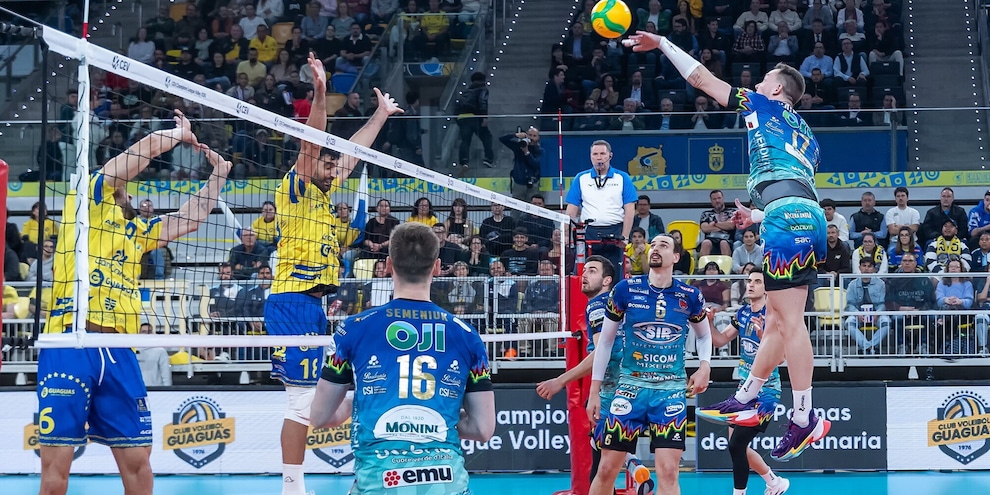 Champions League: Perugia vince l'andata dei quarti a Las Palmas