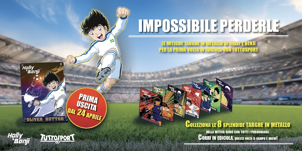 Holly e Benji in edicola: arrivano le targhe da collezione