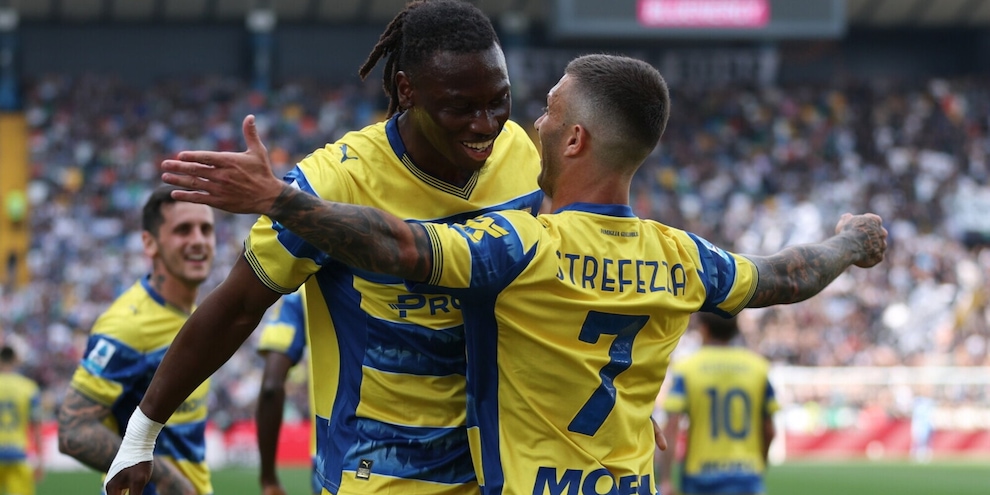 Il Parma passa contro l'Udinese col gol di Elphege: al Bluenergy è 1-0 per i ducali