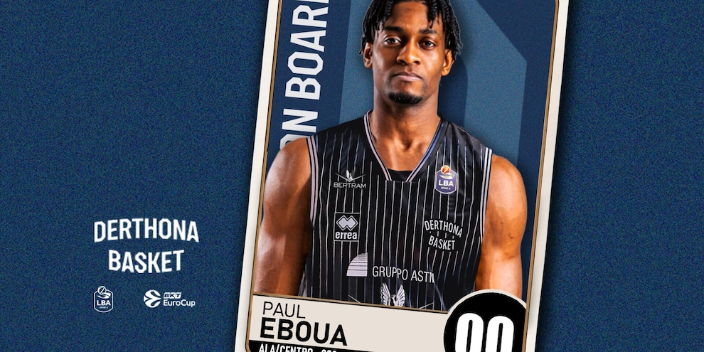 Derthona Basket: preso Paul Eboua Derthona Basket: preso Paul Eboua