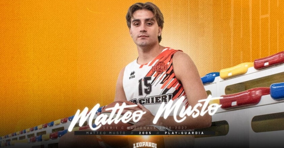 BEA Chieri: Matteo Musto torna tra i Leopardi
BEA Chieri: Matteo Musto torna tra i Leopardi