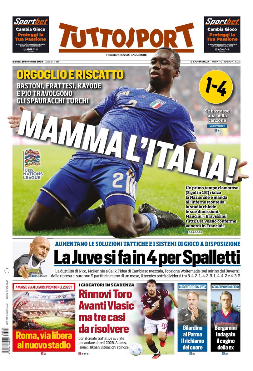https://cdn.tuttosport.com/next/img/edizioni/ts/prima-pagina-naz-810x1189.jpg La prima pagina di Tuttosport